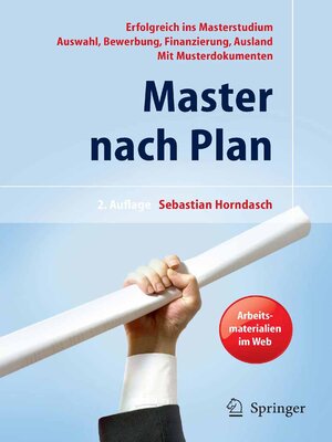 cover image of Master nach Plan. Erfolgreich ins Masterstudium
